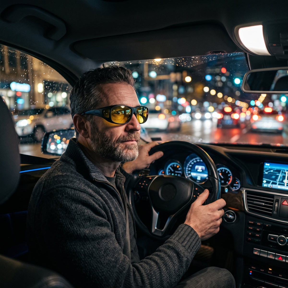 Pack Visión 24Hrs: Gafas HD Nocturnas + Lentes Diurnos
